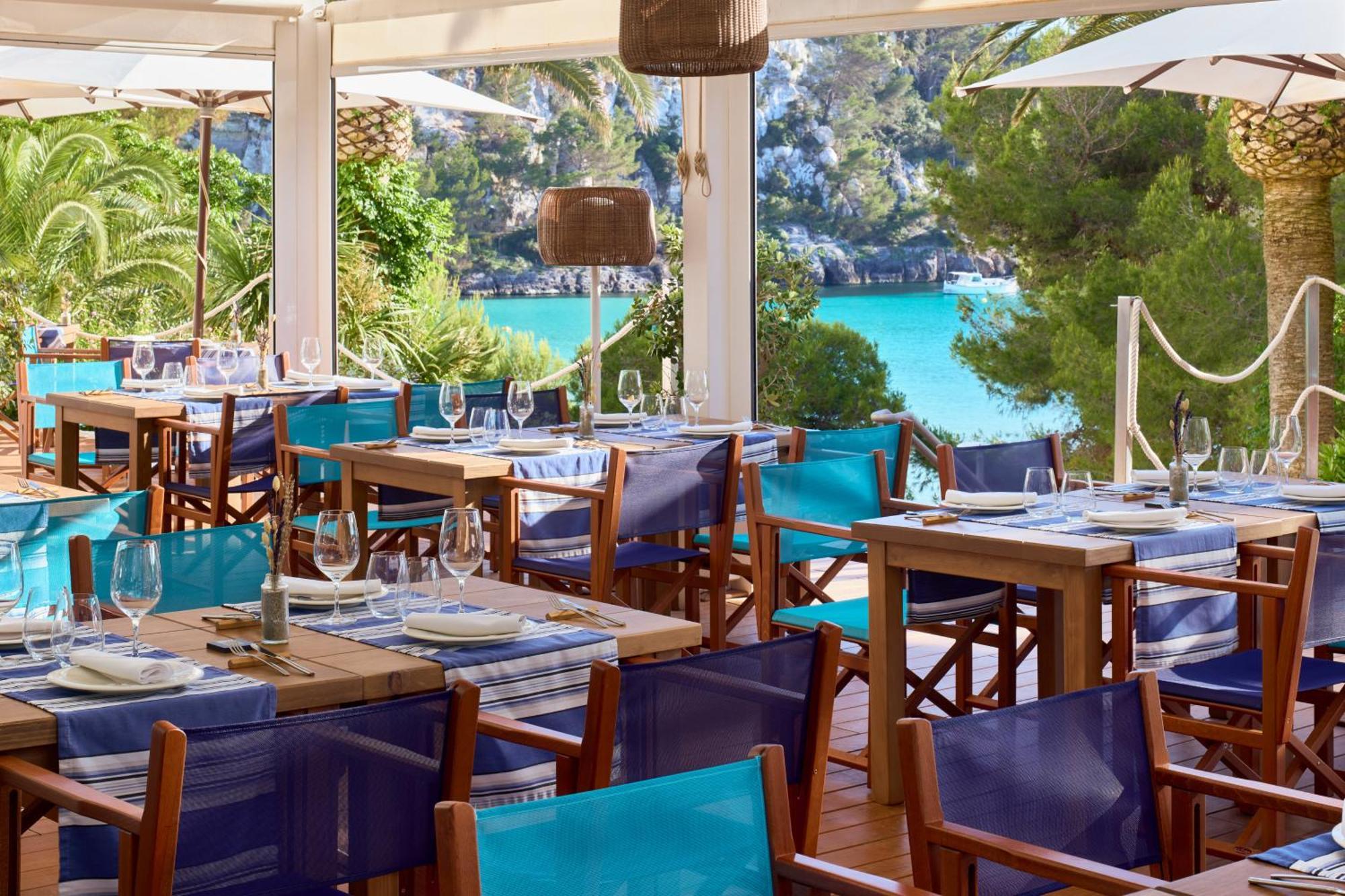 Melia Cala Galdana Otel Dış mekan fotoğraf Restaurant